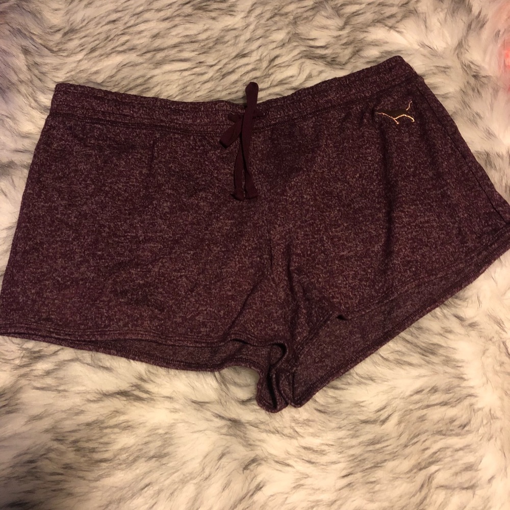 PINK Victoria's Secret Maroon Shorts